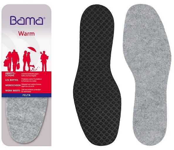 Bama Wkładki Filcowe Warm FELTA do obuwia zimowego, roboczego, kaloszy 31.00707