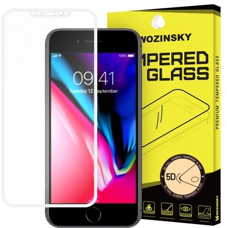 Wozinsky PRO+ super wytrzymałe szkło hartowane 5D Full Glue Case Friendly na cały ekran z ramką iPhone XS / X biały 7426825338488