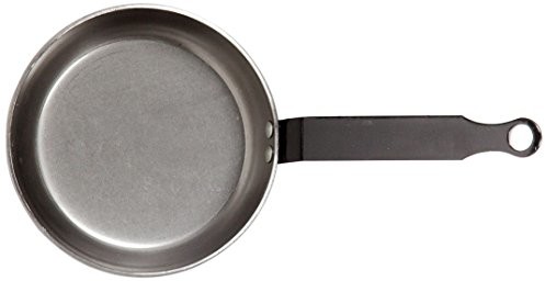 La Valenciana La valenciana patelnia do pieczenia, polerowany trzonek ze stali nierdzewnej, 18 cm, pojedyncza uchwyt, czarna, czarny, 40 cm 540