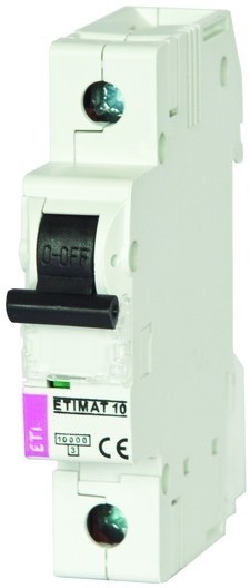 Eti-Polam Wyłącznik nadprądowy ETIMAT10 1P B 16A 10kA AC 002121716 002121716