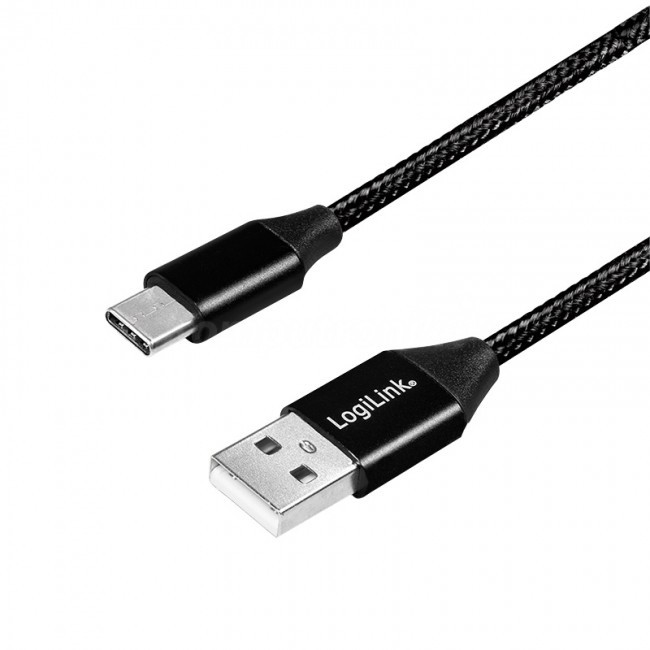 LogiLink USB-C 1.0m czarny CU0140