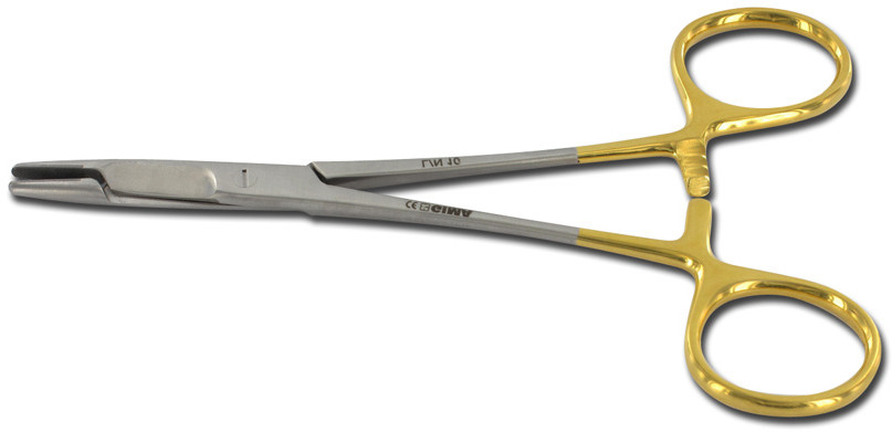 GIMA ZŁOTY OLSEN HEGAR DO IGIEŁ - 14 cm Narzędzia medyczne GMA26540