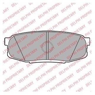 DELPHI Zestaw klocków hamulcowych, hamulce tarczowe LP2154