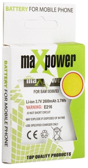 Samsung MAX POWER Bateria S4 i9500 2600mAh MaxPowe r EB-B600BC/BU