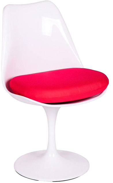 King Home Krzesło King Bath Tulip biało-czerwone PC-08 BIALE.CZERWONA