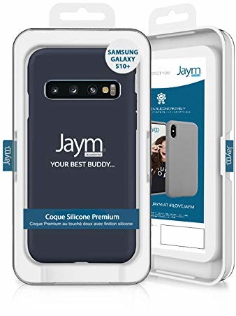 Samsung Jaym Premium pokrowiec ochronny z silikonu i mikrofibry do S10 Plus, niebieski JMSIL0032
