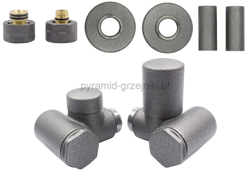 Varioterm Zawór regulacyjny Integra All in One - grafit str pex 16 mm prawy AIR05FK/P(PEX)