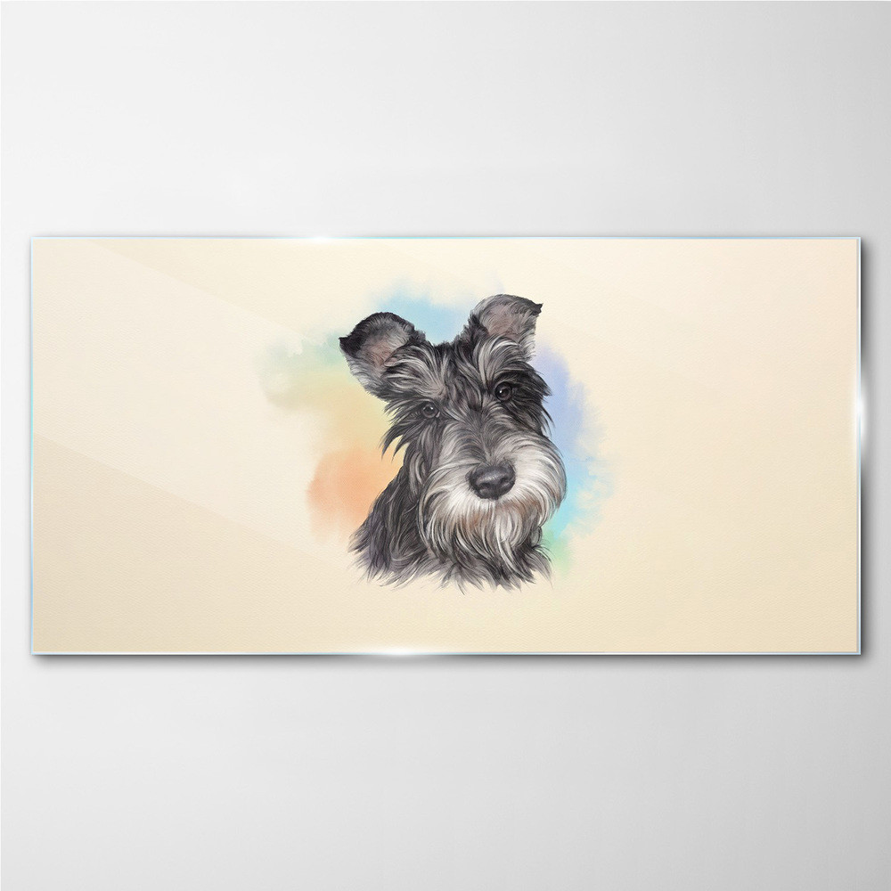 PL Coloray Obraz na Szkle Malarstwo zwierzę pies 120x60cm