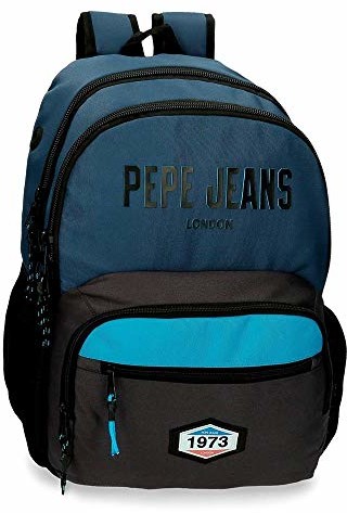 Pepe Jeans Pepe Jeans Skyler plecak z podwójnym zamkiem błyskawicznym niebieski 32 x 45 x 15 cm poliester 21,39 l 6292421