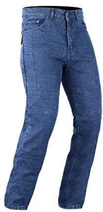 Bikers Australian Gear Motocykl granatowa dżinsy klasyczny krój z DuPontTM włókna Kevlar Aramid zdejmowany Armour, niebieski DKJ1001BLUE-38S