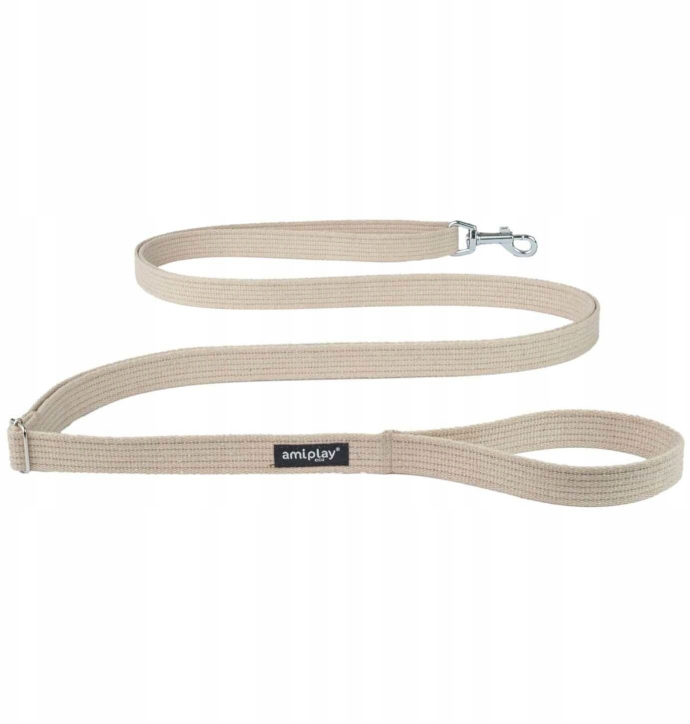 Ami Play Smycz Cotton Easy Fix S 300/1,5cm Beżowy