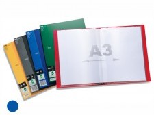 Pentel Album ofertowy A4/A3 side 20 niebieski DCF642-C