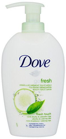 Dove Beauty kremowe mydło w płynie o zapachu ogórka i zielonej herbaty Go Fresh Fresh Touch) Cień 750 ml náhradní náplň)