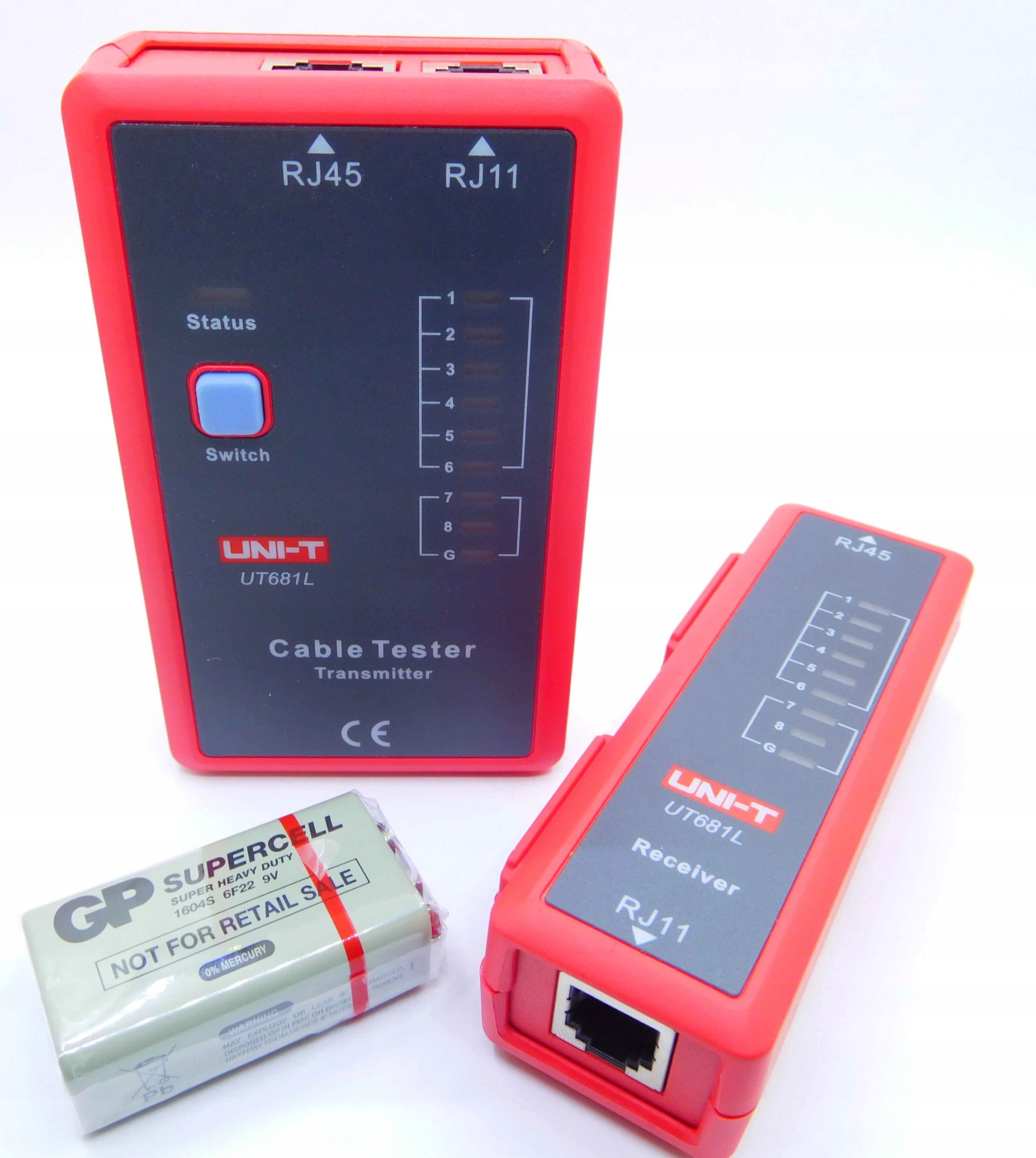 Tester kabli sieciowych RJ45 RJ11 UT681L Uni-t