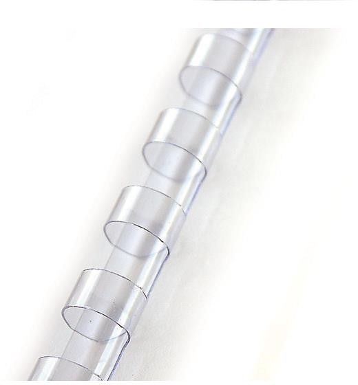 Argo Grzbiety do bindowania plastikowe, przezroczyste, 5 mm, 100 sztuk, oprawa do 10 kartek