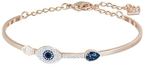 Swarovski Duo Evil Eye bransoletka damska, niebieska, kompozycja metali 5171991