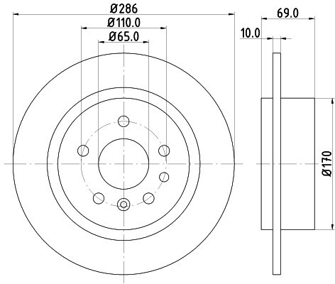 HELLA PAGID Tarcza hamulcowa PAGID 8DD355107-001