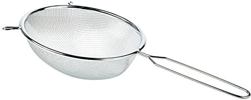 Chef Aid CHEF Aid Nylon Mesh tworzywo sztuczne sitko rodziców, srebrny/czarny, 16 cm 10E00416