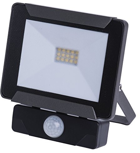 EMOS Emos LED reflektor Ideo 10 W PIR, neutralny biały, aluminium, Grey, 13,5 x 5,6 x 15 cm ZS2711