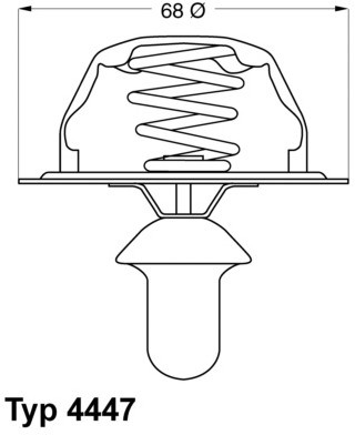 Wahler Termostat, żrodek chłodzący 4447.80D