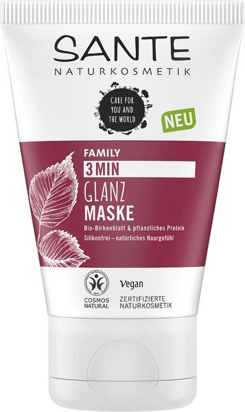 Zdjęcia - Szampon Sante Bio-Birkenblatt & pflanzliches Protein Family 3 Min Glanz Maske Mask 