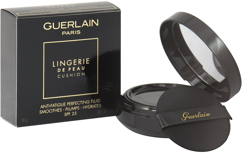 Guerlain Lingerie De Peau Cushion Anti-Fatique Perfecting Fluid SPF25 14 g Podkład w kompakcie 02N Clair 14G