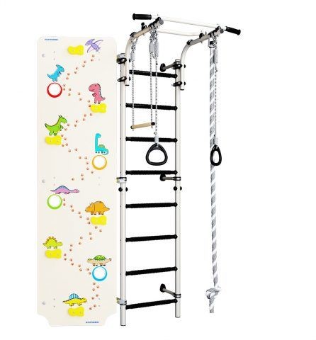 Małpiszon KOMETA, DRABINKA GIMNASTYCZNA, NEXT 1 + ŚCIANKA WSPINACZKOWA, CZARNY 01.21.8.06.490.03.00-24 + 6.08.00