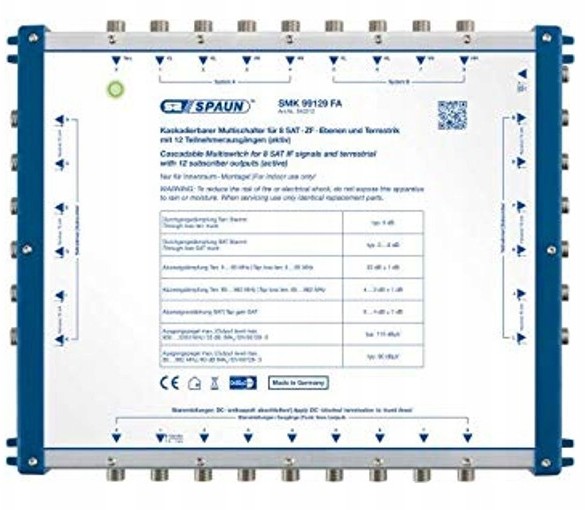 Spaun Multiswitch kaskadowy 9/9 na 12 Smk 99129 Fa
