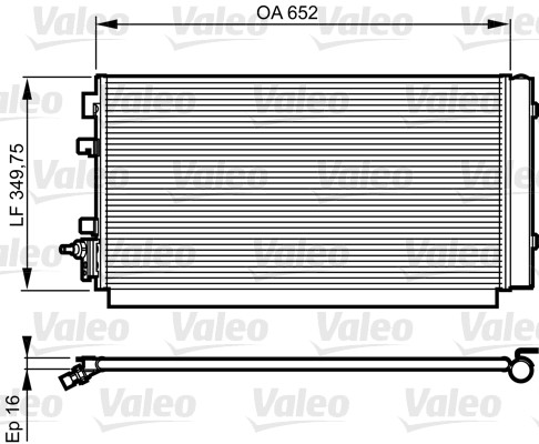 Valeo Skraplacz, klimatyzacja 814187