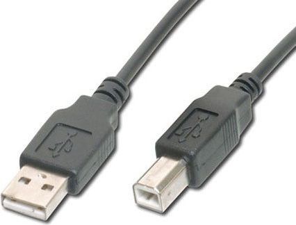 Digitus Cable USB2 A/B męskie - męskie 1.00m black - AK-300105-010-S