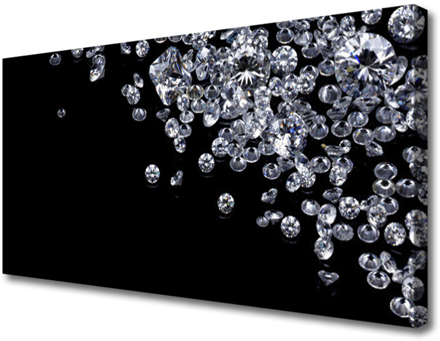 PL Tulup Obraz na Płótnie Diamenty Sztuka 120x60cm