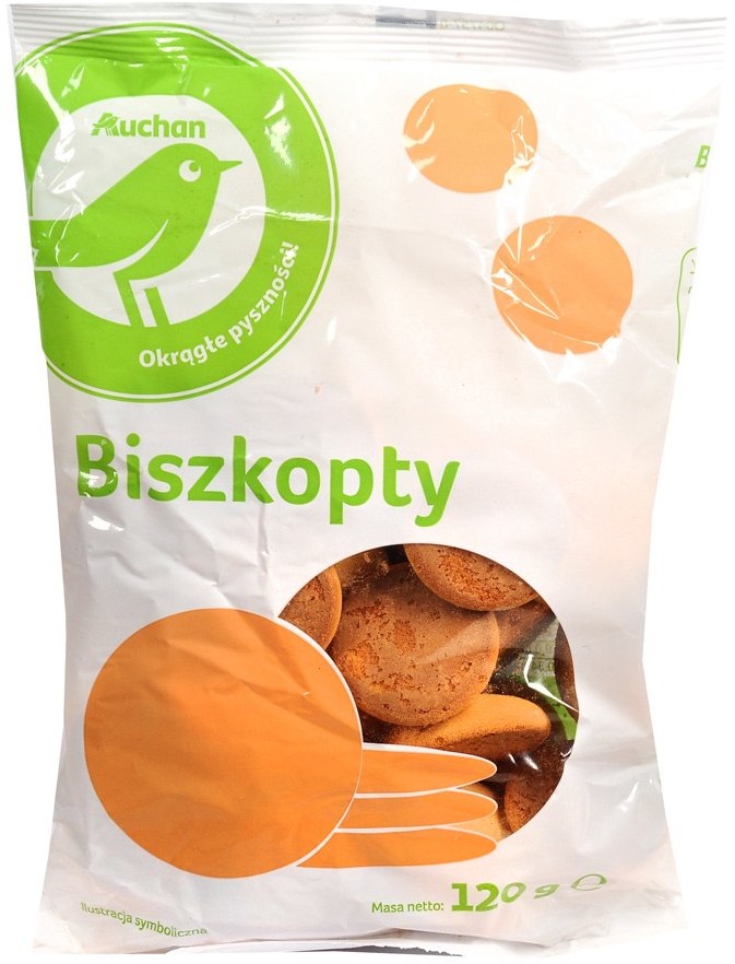 Auchan - Biszkopty 120 g