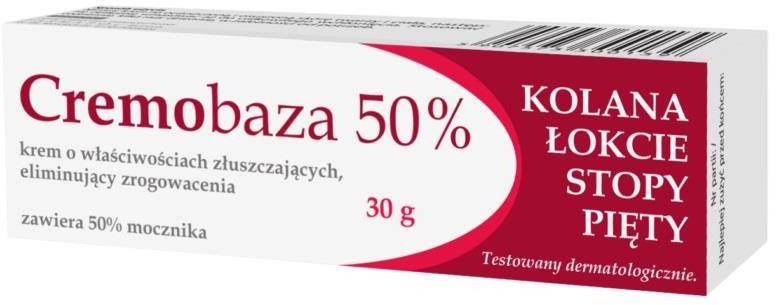 Cremobaza 50% Mocznika krem o właściwościach złuszczających eliminujących zrogowacenia 30g 95110-uniw