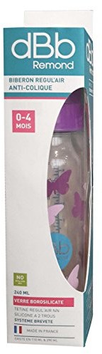 dBb Remond Remond Butelka z motylami w pudełku, 237 ml, fioletowa