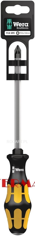 Wera 918 SPZ SB PZ 3x150 Wkrętak krzyżowy Pozidriv, na blistrze 05100082001