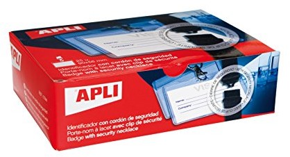 Apli 011744 25 sztuk odznaka z taśmą bezpieczeństwa 90 x 56 mm 011744