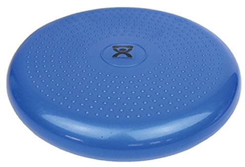 Cando Poduszka balansowa z wypustkami, poduszka do siedzenia, pompowana,  Balance Disc, średnica 35 cm, niebieska