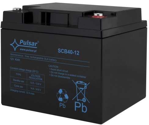 AGM PULSAR Akumulator 12V 40Ah SCB40-12 SCB40-12