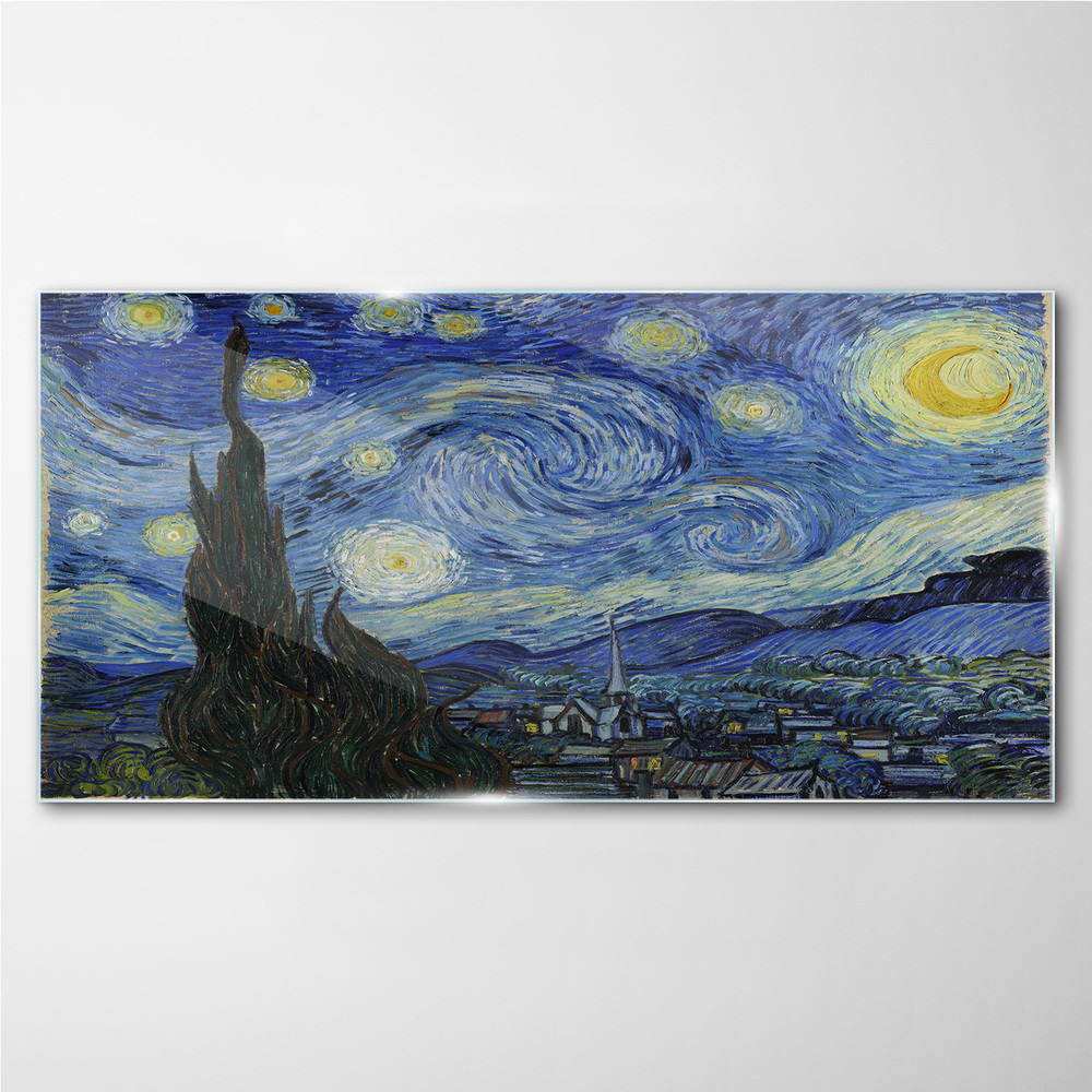 PL Coloray Obraz Szklany Dom Prowansji Van Gogh 120x60cm