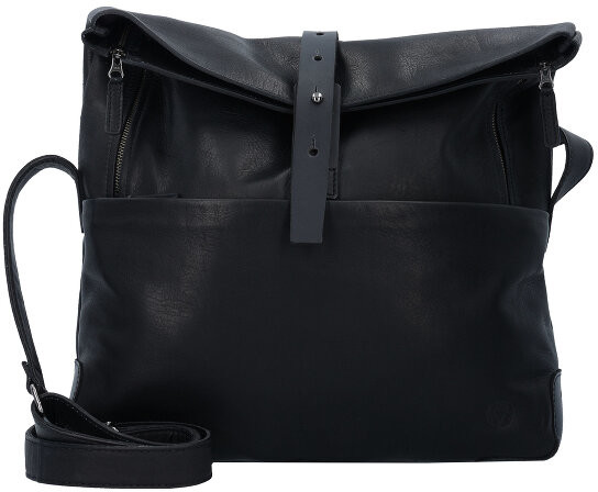 Harold's Harold's Mount Ivy Torebka na ramię skórzana 35 cm z przegrodą na laptopa schwarz 281225-01
