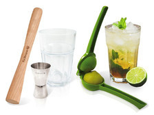 Vin Bouquet Zestaw do Mojito i Caipirinha Vin Bouquet (2 szklanki, wyciskacz do cytrusów, tłuczek barmański, miarka) FIK 018 SET