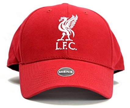Liverpool F.C. Liverpool akustycznych piłka nożna czapka baseballówka Plain Czerwony zapięcie na rzepy oficjalna FBSCAPLP015