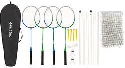 Outtec Zestaw do badmintona: 4 rakietki + siatka + 2 lotki Outtec