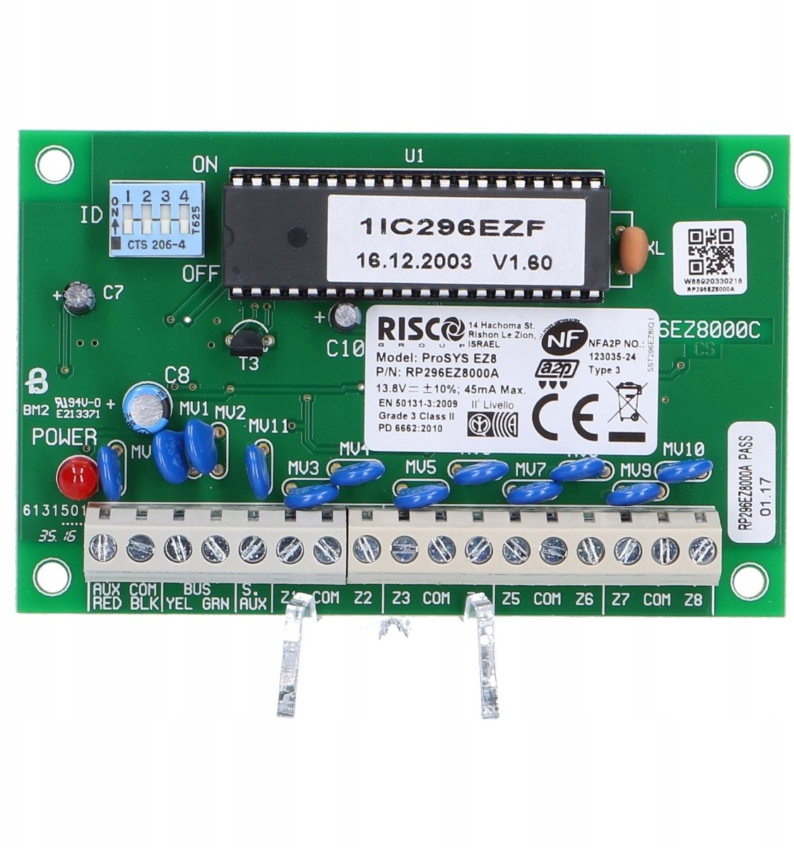 Risco Moduł 8 wejść do central Prosys RP296EZ8