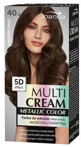 Joanna Multi Cream Metallic Color 5D Effect 40.5 Chłodny Brąz