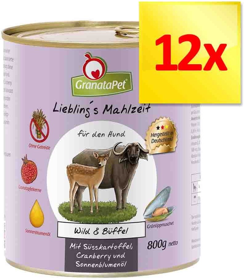 Granata Pet Liebling's Mahlzeit karma dla psa, 6 x 800 g - Jagnięcina & ziemniaki z koprem, twarogiem i oliwą