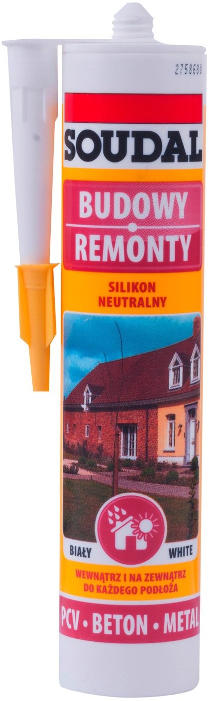 Soudal Silikon neutralny 280 ml biały