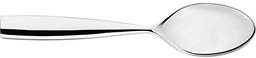 Alessi MW03/7 Dressed łyżeczka do herbaty stal nierdzewna 18/10, błyszczący polerowany z wypukła dekoracją, 6 jednostek MW03/7