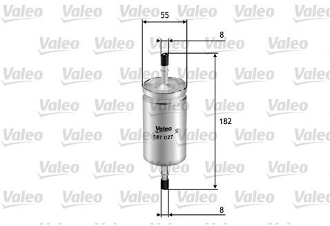 VALEO Filtr paliwa 587020