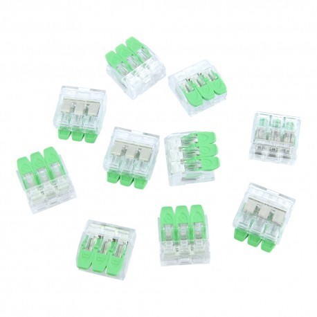DEGSON 10 sztuk szybkozłączki instalacyjne 3x0.2-4.0 mm VDE UL 450V 32A DGN 4289 10-DG221-5.6-03P